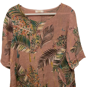 Women’s Me & Gee Linen Floral Dress Size Small